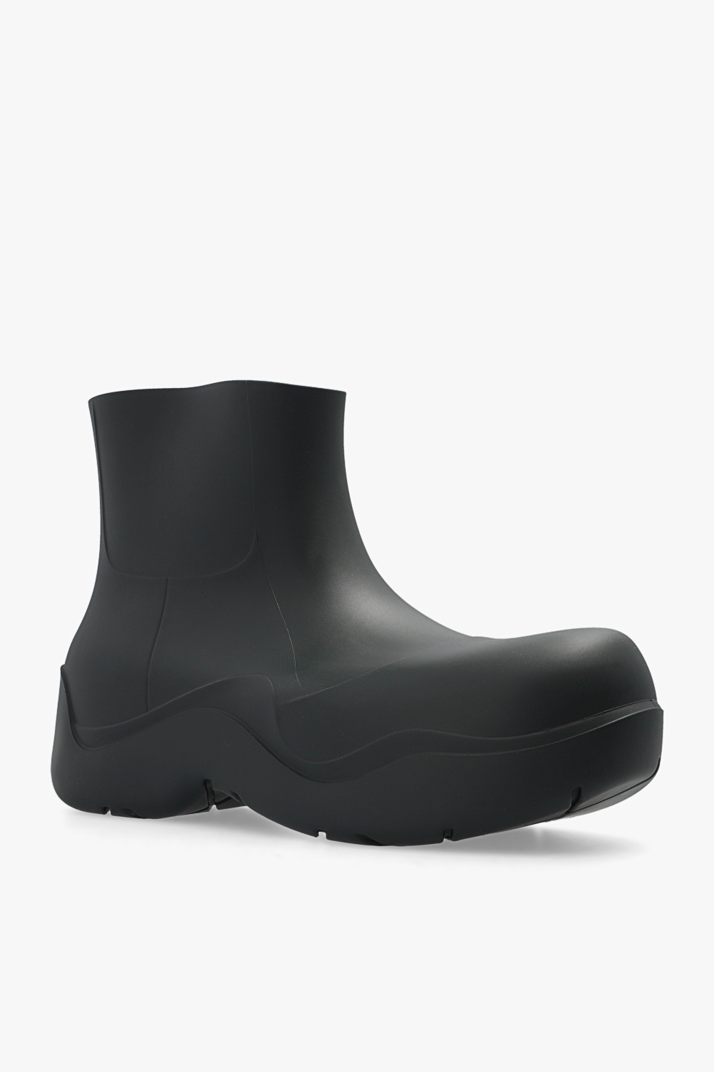Grey 'Puddle' short rain boots Bottega Veneta